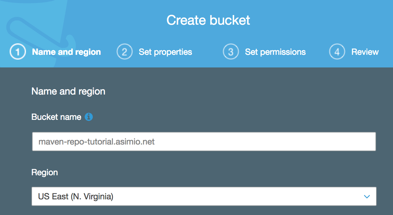 AWS S3 Bucket Name and Region