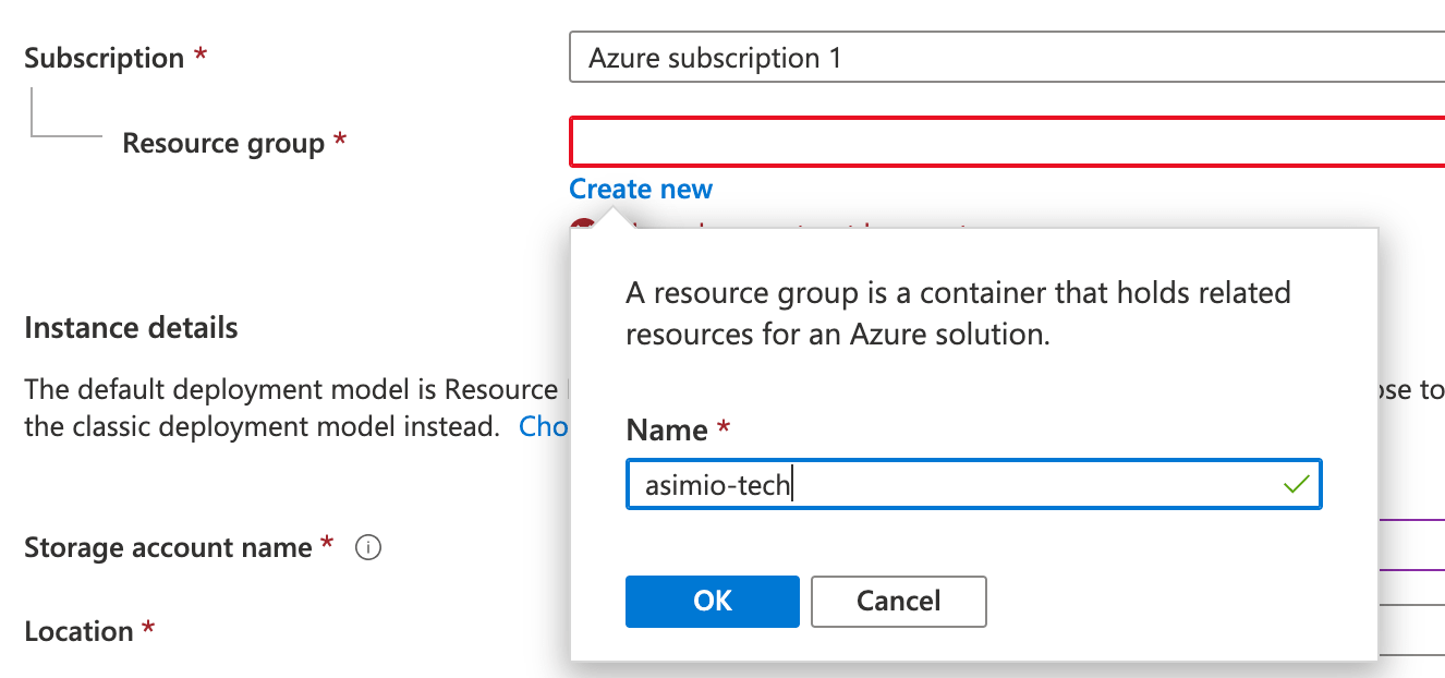 Creating a Resource Group