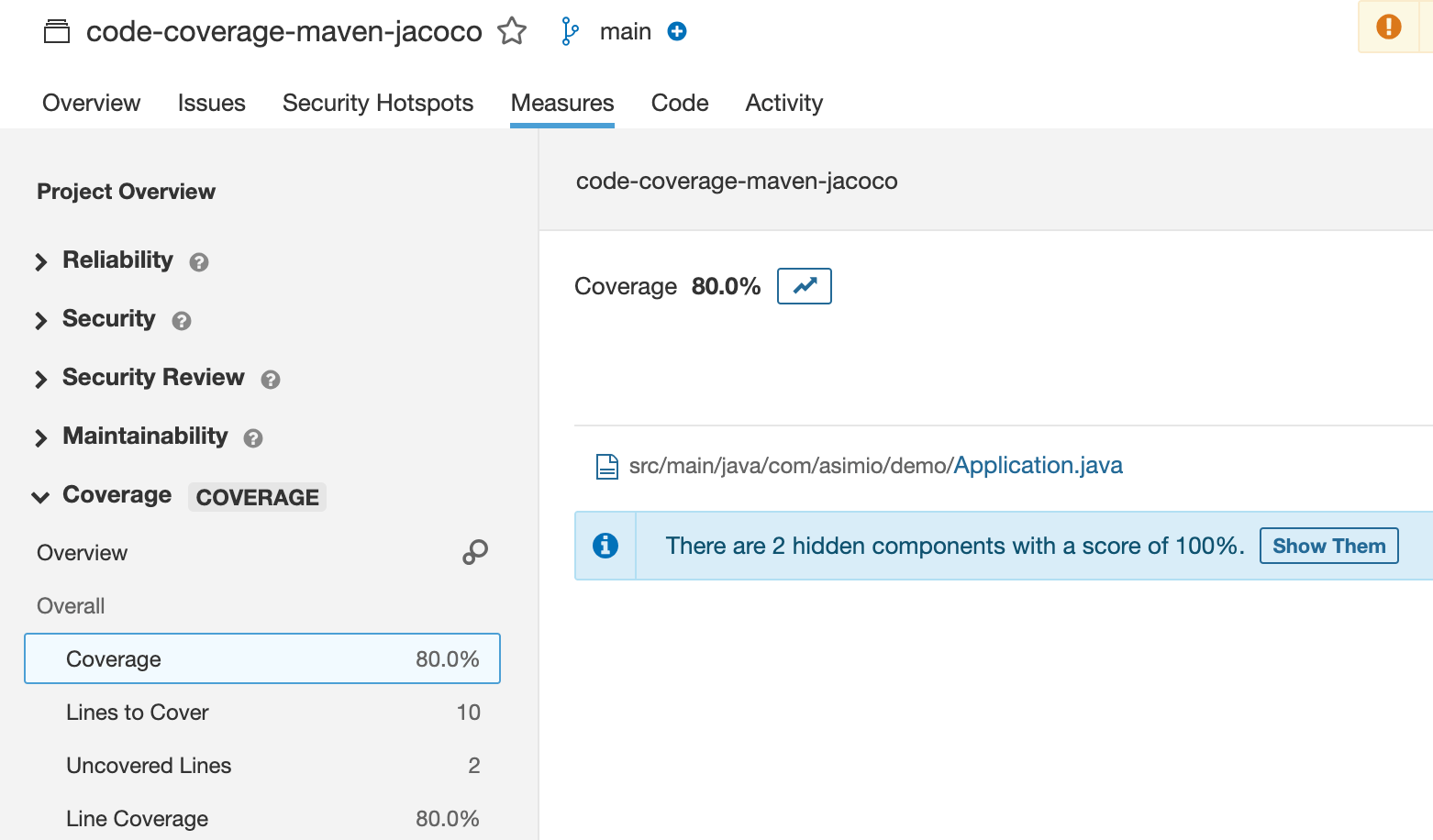 SonarQube Coverage - Static Code Analysis